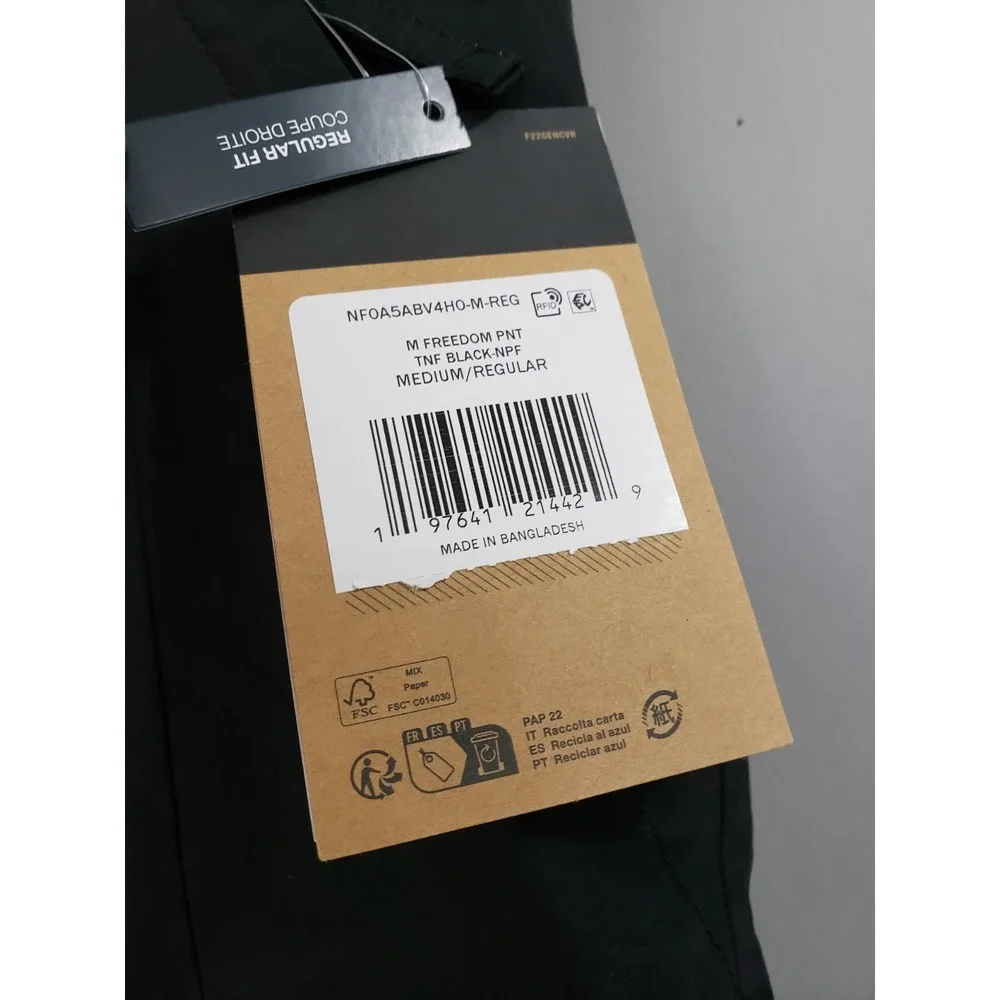 NEW Mens The North Face Freedom Ski Snowboard Shell Waterproof Snow Pants Black